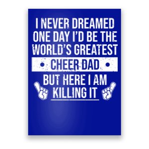 Worlds Greatest Cheer Dad Cheerleading Gift Poster