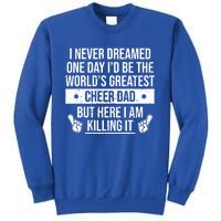 Worlds Greatest Cheer Dad Cheerleading Gift Sweatshirt