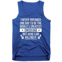 Worlds Greatest Cheer Dad Cheerleading Gift Tank Top