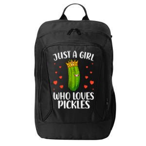 Women Girl Cute Pickle Cucumber Dill Pickle Lovers Gift City Backpack