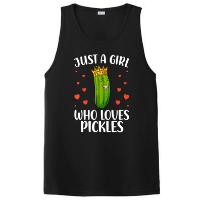 Women Girl Cute Pickle Cucumber Dill Pickle Lovers Gift PosiCharge Competitor Tank