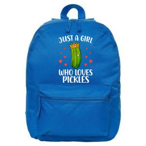 Women Girl Cute Pickle Cucumber Dill Pickle Lovers Gift 16 in Basic Backpack