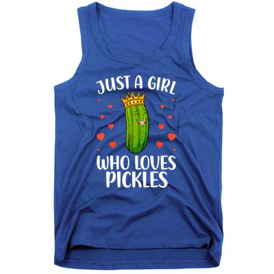 Women Girl Cute Pickle Cucumber Dill Pickle Lovers Gift Tank Top