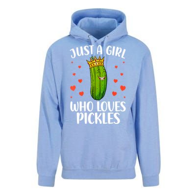 Women Girl Cute Pickle Cucumber Dill Pickle Lovers Gift Unisex Surf Hoodie