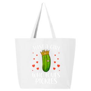 Women Girl Cute Pickle Cucumber Dill Pickle Lovers Gift 25L Jumbo Tote