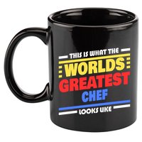 Worlds Greatest Chef Saying Funny Chef Gift 11oz C Handle Ceramic Mug