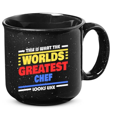 Worlds Greatest Chef Saying Funny Chef Gift 15oz Campfire Ceramic Mug