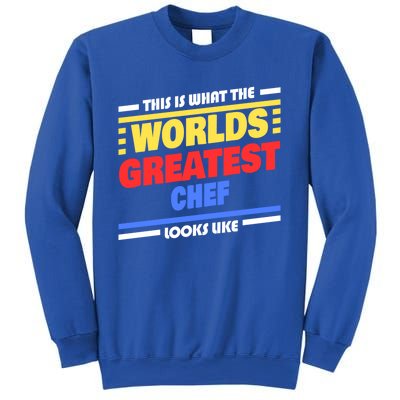 Worlds Greatest Chef Saying Funny Chef Gift Sweatshirt