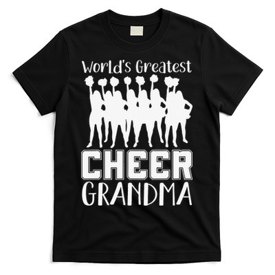 Worlds Greatest Cheer Grandma Funny Cheerleading Cheerleader T-Shirt