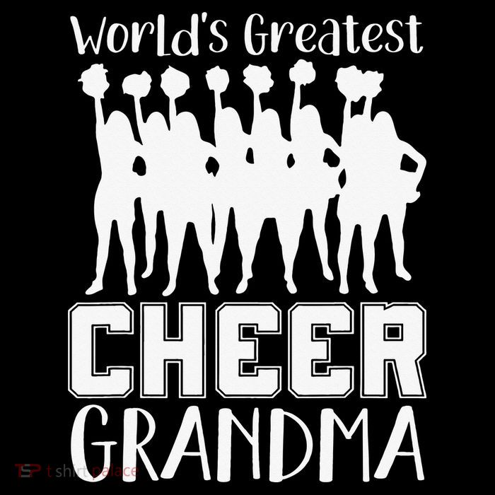 Worlds Greatest Cheer Grandma Funny Cheerleading Cheerleader T-Shirt