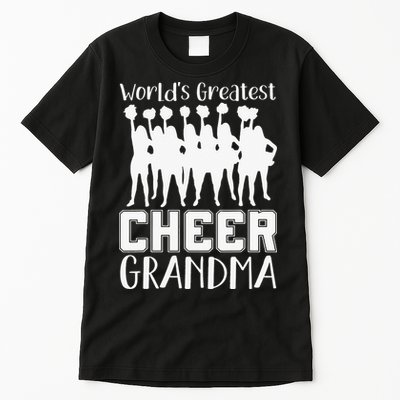 Worlds Greatest Cheer Grandma Funny Cheerleading Cheerleader Tall T-Shirt