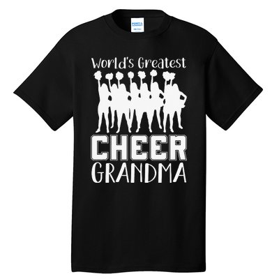 Worlds Greatest Cheer Grandma Funny Cheerleading Cheerleader Tall T-Shirt