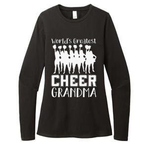 Worlds Greatest Cheer Grandma Funny Cheerleading Cheerleader Womens CVC Long Sleeve Shirt