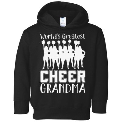 Worlds Greatest Cheer Grandma Funny Cheerleading Cheerleader Toddler Hoodie