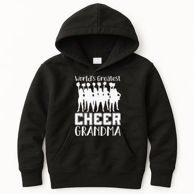 Worlds Greatest Cheer Grandma Funny Cheerleading Cheerleader Kids Hoodie