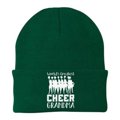 Worlds Greatest Cheer Grandma Funny Cheerleader Knit Cap Winter Beanie