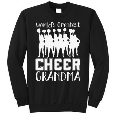 Worlds Greatest Cheer Grandma Funny Cheerleader Sweatshirt