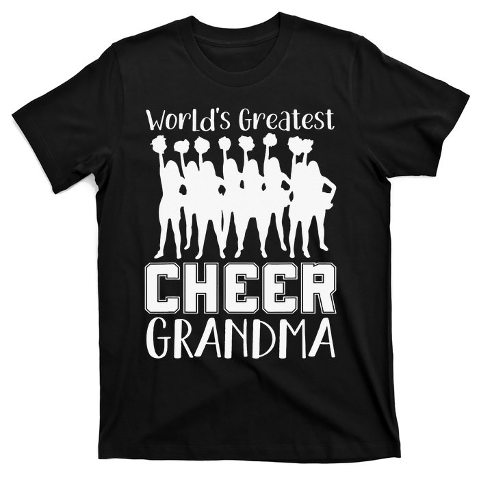 Worlds Greatest Cheer Grandma Funny Cheerleader T-Shirt