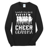 Worlds Greatest Cheer Grandma Funny Cheerleader Tall Long Sleeve T-Shirt