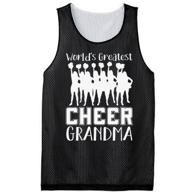 Worlds Greatest Cheer Grandma Funny Cheerleader Mesh Reversible Basketball Jersey Tank