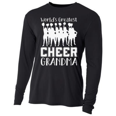 Worlds Greatest Cheer Grandma Funny Cheerleader Cooling Performance Long Sleeve Crew