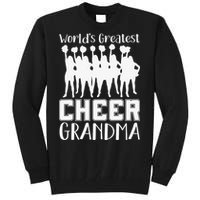 Worlds Greatest Cheer Grandma Funny Cheerleader Tall Sweatshirt