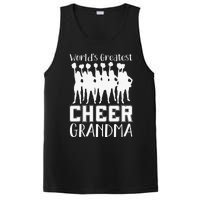 Worlds Greatest Cheer Grandma Funny Cheerleader PosiCharge Competitor Tank