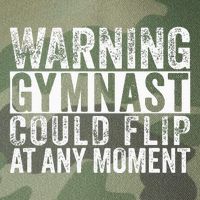 Warning Gymnast Could Flip Funny Gymnastics Legacy Tie Dye Trucker Hat