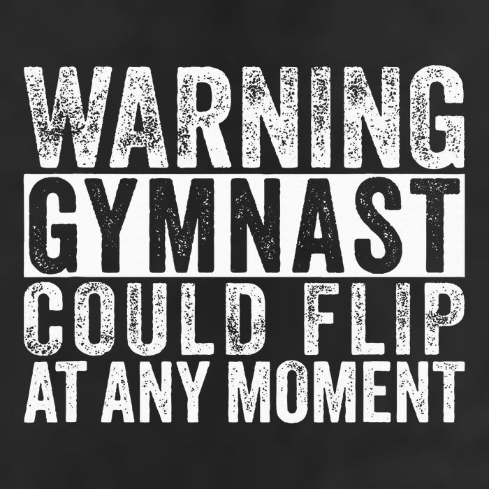 Warning Gymnast Could Flip Funny Gymnastics 7 Panel Mesh Trucker Snapback Hat