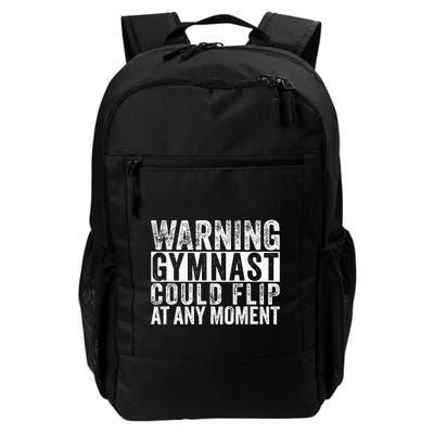 Warning Gymnast Could Flip Funny Gymnastics Backpack