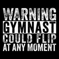 Warning Gymnast Could Flip Funny Gymnastics Sustainable Bucket Hat