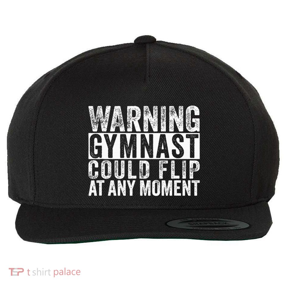Warning Gymnast Could Flip Funny Gymnastics Wool Snapback Cap