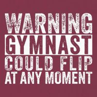 Warning Gymnast Could Flip Funny Gymnastics 16oz Travel Tumbler