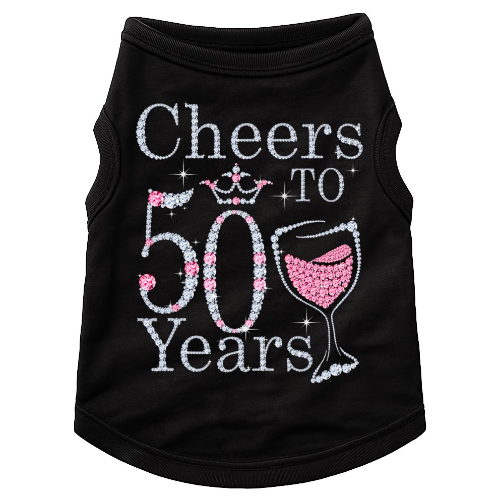 Women Gift Cheers To 50 Years 1969 50Th Birthday Gift For Womens Doggie Tank