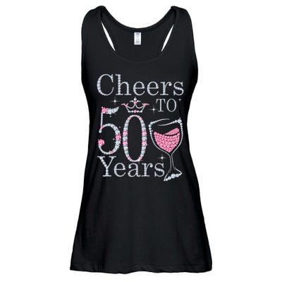 Women Gift Cheers To 50 Years 1969 50Th Birthday Gift For Womens Ladies Essential Flowy Tank