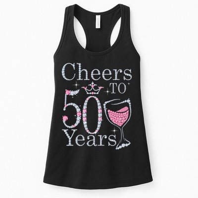 Women Gift Cheers To 50 Years 1969 50Th Birthday Gift For Womens Womens Tank Top