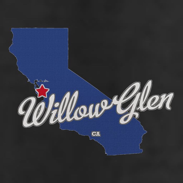 Willow Glen California San Jose Ca Map Adult Drive Performance Visor