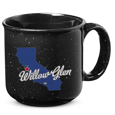 Willow Glen California San Jose Ca Map 15oz Campfire Ceramic Mug