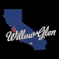 Willow Glen California San Jose Ca Map Drawstring Bag