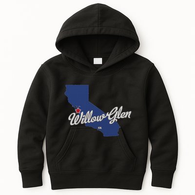 Willow Glen California San Jose Ca Map Kids Hoodie