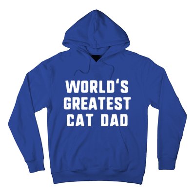 Worlds Greatest Cat Dad Funny Gift Christmas Gift Hoodie