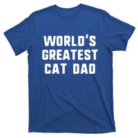 Worlds Greatest Cat Dad Funny Gift Christmas Gift T-Shirt