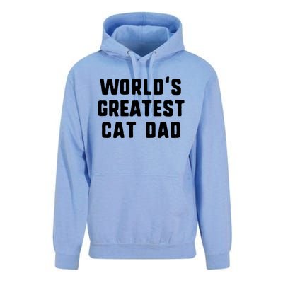 Worlds Greatest Cat Dad Funny Gift Christmas Gift Unisex Surf Hoodie