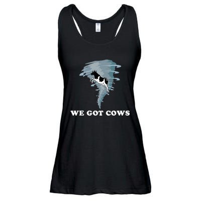 We Got Cows Tornado Chaser Ladies Essential Flowy Tank