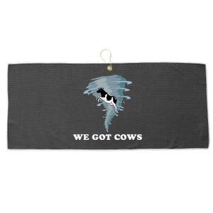 We Got Cows Tornado Chaser Large Microfiber Waffle Golf Towel