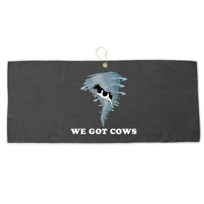 We Got Cows Tornado Chaser Large Microfiber Waffle Golf Towel