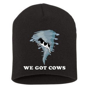 We Got Cows Tornado Chaser Short Acrylic Beanie