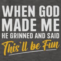 When God Created Me When God Made Me Funny God Vector Backpack
