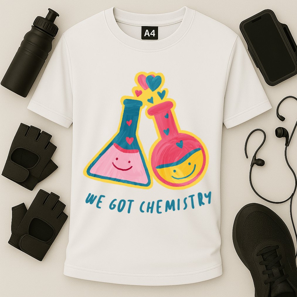 We Got Chemistry Cute Gift Cooling Performance Crew T-Shirt