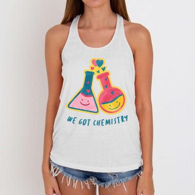 We Got Chemistry Cute Gift Women's Knotted Racerback Tank